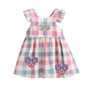 Abby Cadabby Dress girl outfit First Birthday Clothes Sesame Street Dress Elmo